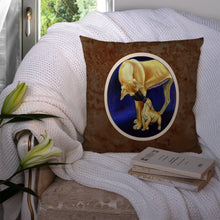 Load image into Gallery viewer, Great Dane and Puppy  Throw Pillow - 14x14 Decorative Pillow – Art for Your Home &amp; Patio 7208PW1414