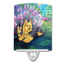Load image into Gallery viewer, Australian Terrier and Puppy Ceramic Night Light 7209CNL