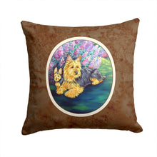 Load image into Gallery viewer, Australian Terrier and Puppy Throw Pillow - 14x14 Decorative Pillow – Art for Your Home &amp; Patio 7209PW1414
