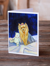 Load image into Gallery viewer, Yorkie  Greeting Cards -  Blank Note Cards – 8-Pack of Artist-Designed Cards with Envelopes