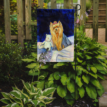 Load image into Gallery viewer, Yorkie and Teddy Bear Garden Flag – Decorative Outdoor Yard Flag