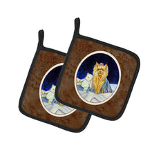 Load image into Gallery viewer, Yorkie Pot Holders - Set of 2 Decorative Kitchen Helpers | Made in the USA 7221PTHD