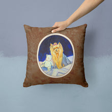 Load image into Gallery viewer, Yorkie Throw Pillow - 14x14 Decorative Pillow – Art for Your Home &amp; Patio 7221PW1414