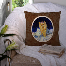 Load image into Gallery viewer, Yorkie Throw Pillow - 14x14 Decorative Pillow – Art for Your Home &amp; Patio 7221PW1414
