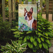 Load image into Gallery viewer, Red and White Boston Terrier Garden Flag – Decorative Outdoor Yard Flag