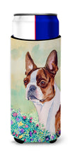 Load image into Gallery viewer, Red and White Boston Terrier Slim Can Hugger – Fun &amp; Functional Drink Coolers 7222MUK