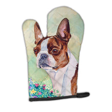Load image into Gallery viewer, Red and White Boston Terrier Oven Mitt 7222OVMT