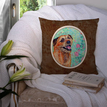 Load image into Gallery viewer, Border Terrier Throw Pillow - 14x14 Decorative Pillow – Art for Your Home &amp; Patio 7228PW1414