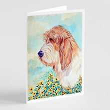 Load image into Gallery viewer, Petit Basset Griffon Vendeen PBGV Greeting Cards -  Blank Note Cards – 8-Pack of Artist-Designed Cards with Envelopes