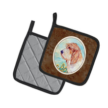 Load image into Gallery viewer, Petit Basset Griffon Vendeen PBGV Pot Holders - Set of 2 Decorative Kitchen Helpers | Made in the USA 7229PTHD