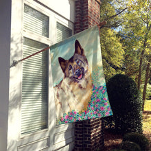 Load image into Gallery viewer, Norwegian Elkhound Flag Canvas House Size