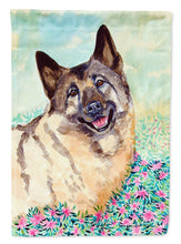 Load image into Gallery viewer, Norwegian Elkhound Flag Canvas House Size