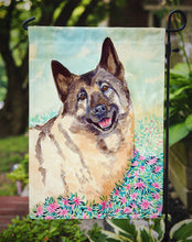 Load image into Gallery viewer, Norwegian Elkhound Garden Flag – Decorative Outdoor Yard Flag