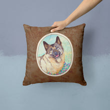 Load image into Gallery viewer, Norwegian Elkhound Throw Pillow - 14x14 Decorative Pillow – Art for Your Home &amp; Patio 7231PW1414