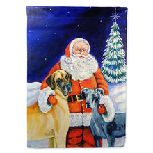 Load image into Gallery viewer, Santa Claus with Great Dane Flag Canvas House Size