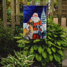 Load image into Gallery viewer, Santa Claus with Great Dane Garden Flag – Decorative Outdoor Yard Flag