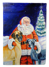 Load image into Gallery viewer, Santa Claus with Great Dane Garden Flag – Decorative Outdoor Yard Flag