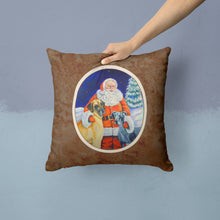Load image into Gallery viewer, Santa Claus with Great Dane Throw Pillow - 14x14 Decorative Pillow – Art for Your Home &amp; Patio 7232PW1414