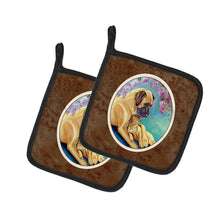 Load image into Gallery viewer, Great Dane and puppy Pot Holders - Set of 2 Decorative Kitchen Helpers | Made in the USA 7233PTHD