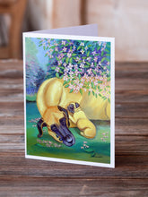 Load image into Gallery viewer, Great Dane and puppy  Greeting Cards -  Blank Note Cards – 8-Pack of Artist-Designed Cards with Envelopes
