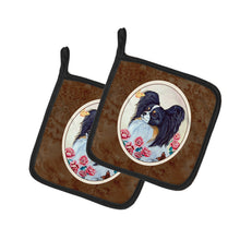 Load image into Gallery viewer, Papillon Pot Holders - Set of 2 Decorative Kitchen Helpers | Made in the USA 7236PTHD
