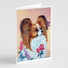 Load image into Gallery viewer, Papillon Greeting Cards -  Blank Note Cards – 8-Pack of Artist-Designed Cards with Envelopes