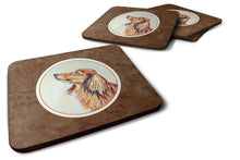 Load image into Gallery viewer, Long Haired Red Dachshund Foam Coaster  7240FC