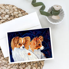 Load image into Gallery viewer, Papillon Greeting Cards -  Blank Note Cards – 8-Pack of Artist-Designed Cards with Envelopes
