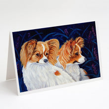 Load image into Gallery viewer, Papillon Greeting Cards -  Blank Note Cards – 8-Pack of Artist-Designed Cards with Envelopes