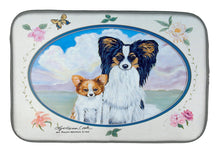 Load image into Gallery viewer, Papillon  Dish Drying Mat – Absorbent, Artistic Kitchen Essentials 7243DDM