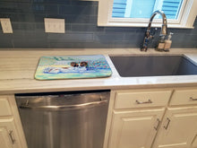Load image into Gallery viewer, Papillon Dish Drying Mat – Absorbent, Artistic Kitchen Essentials 7244DDM