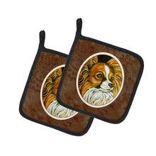 Load image into Gallery viewer, Papillon Pot Holders - Set of 2 Decorative Kitchen Helpers | Made in the USA 7248PTHD