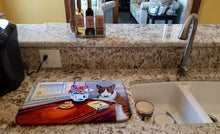 Load image into Gallery viewer, Bull Terrier Dish Drying Mat – Absorbent, Artistic Kitchen Essentials 7249DDM