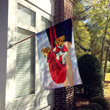 Load image into Gallery viewer, Jack Russell Terrier Flag Canvas House Size