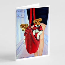 Load image into Gallery viewer, Jack Russell Terrier  Greeting Cards -  Blank Note Cards – 8-Pack of Artist-Designed Cards with Envelopes