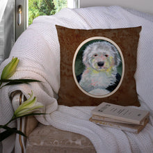 Load image into Gallery viewer, Old English Sheepdog Throw Pillow - 14x14 Decorative Pillow – Art for Your Home &amp; Patio 7252PW1414