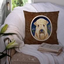 Load image into Gallery viewer, Wheaten Terrier Soft Coated Throw Pillow - 14x14 Decorative Pillow – Art for Your Home &amp; Patio 7254PW1414