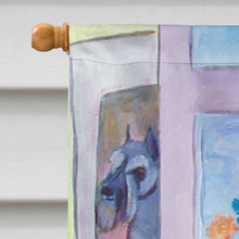 Load image into Gallery viewer, Schnauzer Flag Canvas House Size