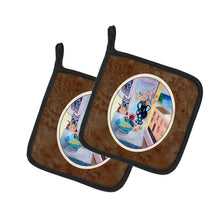 Load image into Gallery viewer, Schnauzer Pot Holders - Set of 2 Decorative Kitchen Helpers | Made in the USA 7255PTHD