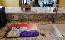 Load image into Gallery viewer, Great Dane Dish Drying Mat – Absorbent, Artistic Kitchen Essentials 7256DDM