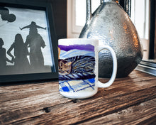 Load image into Gallery viewer, Cat Dishwasher Safe Microwavable Ceramic Coffee Mug 15 ounce 7257CM15