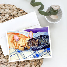 Load image into Gallery viewer, Cat Greeting Cards -  Blank Note Cards – 8-Pack of Artist-Designed Cards with Envelopes
