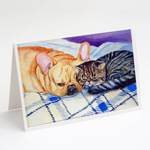 Load image into Gallery viewer, Cat Greeting Cards -  Blank Note Cards – 8-Pack of Artist-Designed Cards with Envelopes