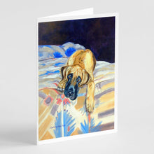 Load image into Gallery viewer, Fawn Great Dane  Greeting Cards -  Blank Note Cards – 8-Pack of Artist-Designed Cards with Envelopes