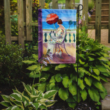 Load image into Gallery viewer, Lady with her Japanese Chin Garden Flag – Decorative Outdoor Yard Flag