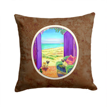 Load image into Gallery viewer, Pug Let's go Outside Throw Pillow - 14x14 Decorative Pillow – Art for Your Home &amp; Patio 7261PW1414