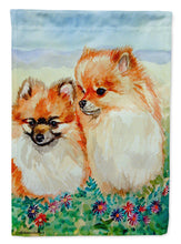 Load image into Gallery viewer, Pomeranian Garden Flag – Decorative Outdoor Yard Flag