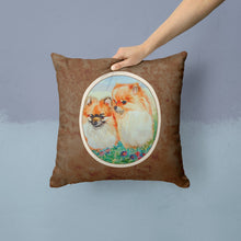 Load image into Gallery viewer, Pomeranian Throw Pillow - 14x14 Decorative Pillow – Art for Your Home &amp; Patio 7262PW1414