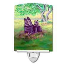Load image into Gallery viewer, Schipperke and puppy Ceramic Night Light 7263CNL