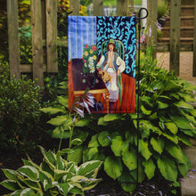 Load image into Gallery viewer, Lady with her Pug Garden Flag – Decorative Outdoor Yard Flag
